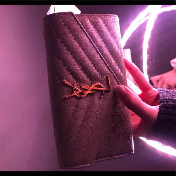 YSL Saint Laurent Large Wallet Embossed Leather - Picture 5 of 8